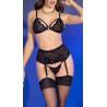 Chilirose Ensemble Carolina 4 Pièces  Noir